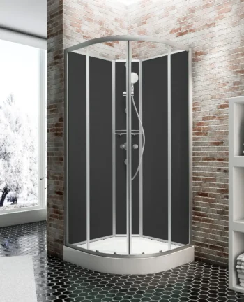 Cabine de douche intégrale 92×92 cm – Verre transparent 6 mm