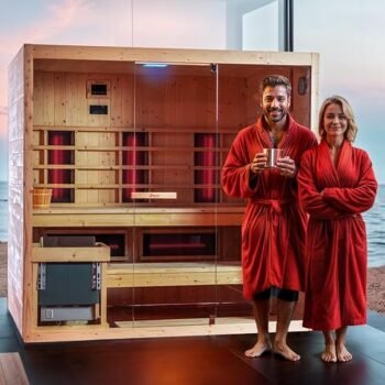 Sauna infrarouge domestique 1–2 prs – Chauffage, température réglable & relaxation