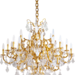 Lustre en cristal 30 lampes style Louis XV – Luminaire décoratif haut de gamme