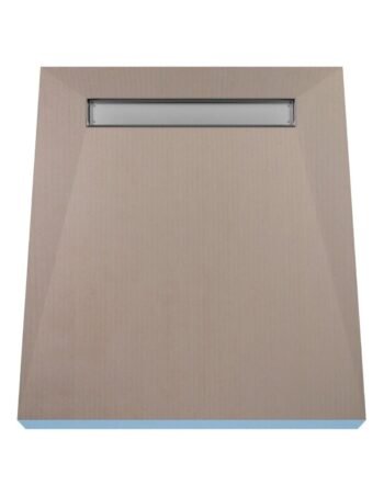 Receveur de douche 100×120 cm à carreler – Pente 4 côtés avec caniveau intégré