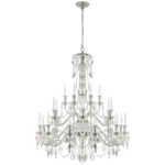 Lustre suspension à 24 lumières – Design sculptural et élégant