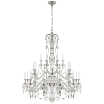 Lustre suspension à 24 lumières – Design sculptural et élégant