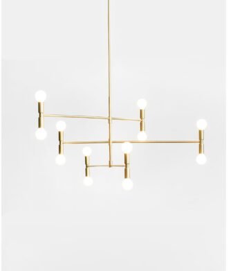 Luminaire suspension 12 lumières – design contemporain